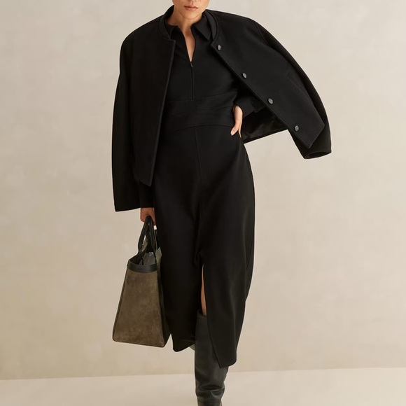 ME + EM Travel Tailoring Midi Shirt Dress - Picture 3 of 10